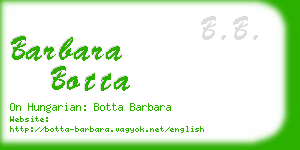 barbara botta business card